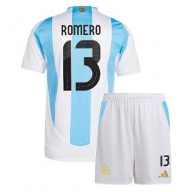 Argentina Cristian Romero #13 Hjemme skjorte til barn Copa America 2024 Kortermet (+ korte bukser)